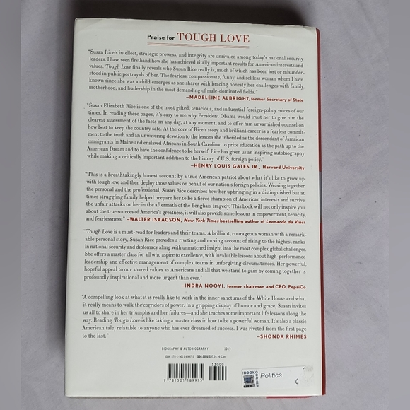 Sold on PB Tough Love: My Story of the Things Worth Fighting For by Susan Rice - Picture 2 of 3